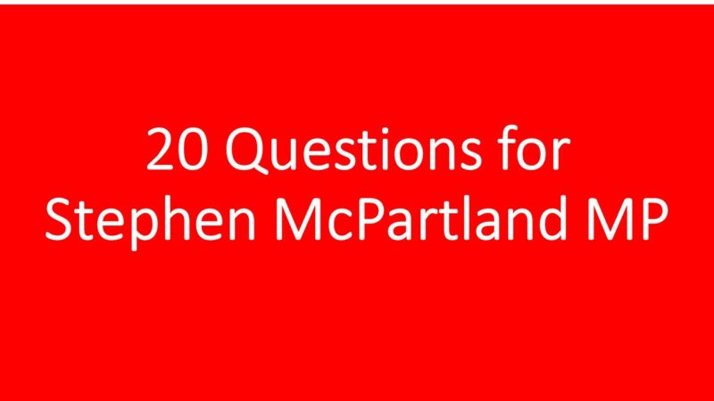 20 Questions for Stephen McPartland MP