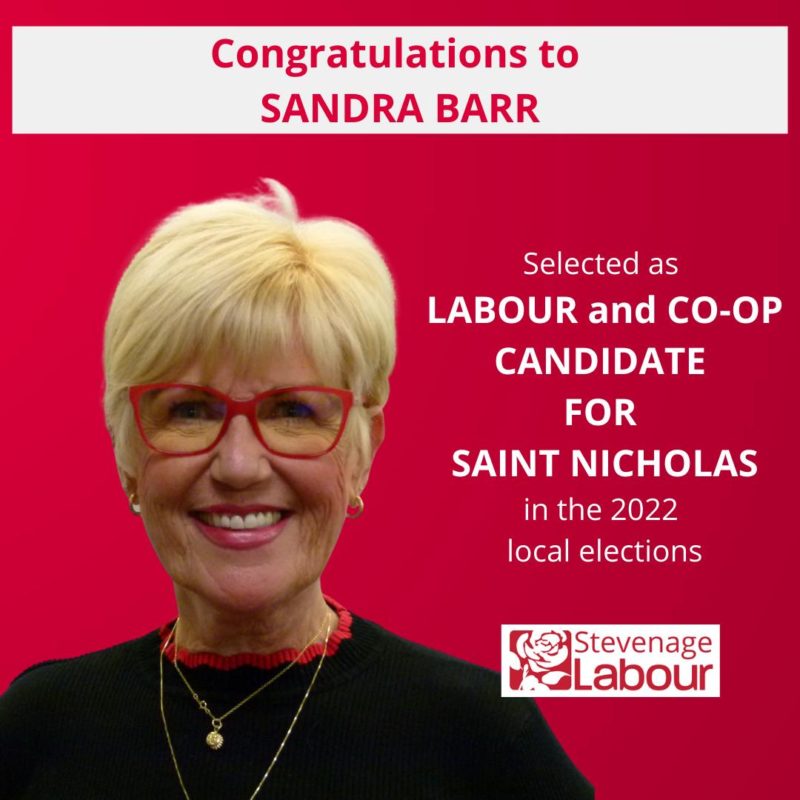 Sandra Barr for St Nicholas