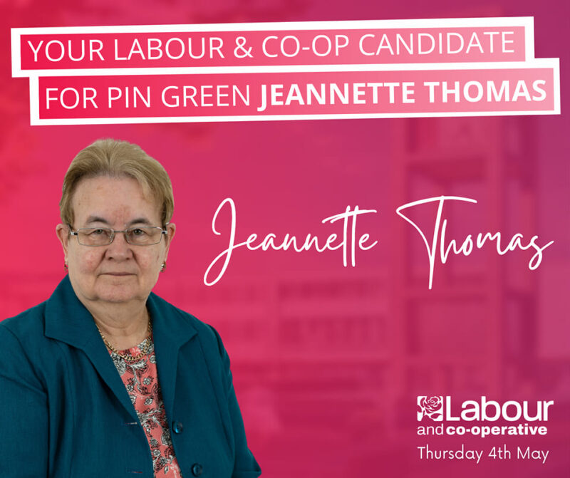 Jeannette Thomas for Pin Green