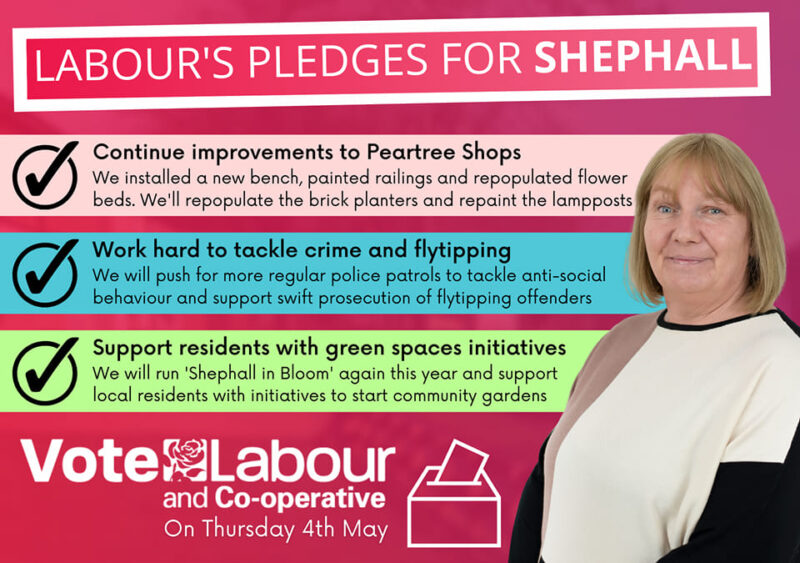Sarahs pledges for Shephall