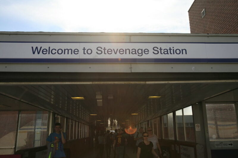 Stevenage station entrance